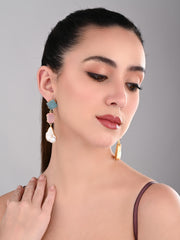 Gemstone & Pearl Drop Earrings