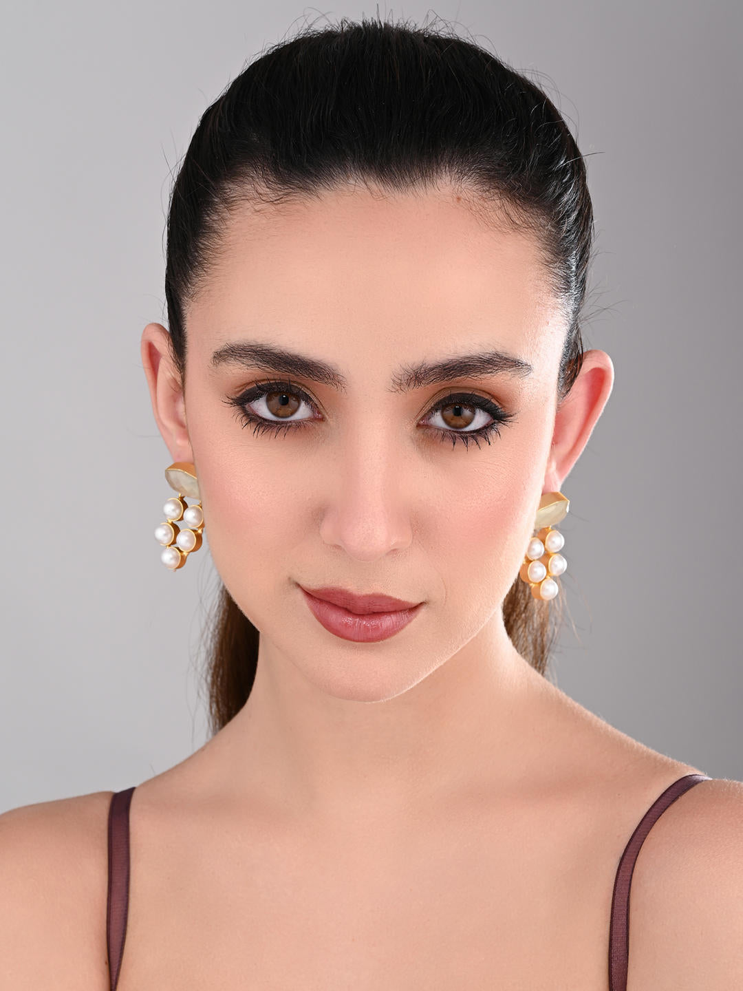 Multi-Pearl Cluster Earrings