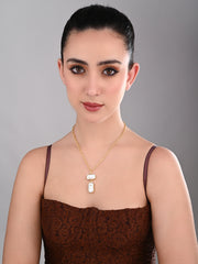 Twin Baroque Pearl Drop Necklace