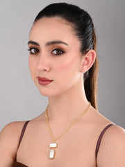 Twin Baroque Pearl Drop Necklace