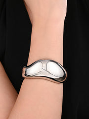 Silver Aura Statement Cuff
