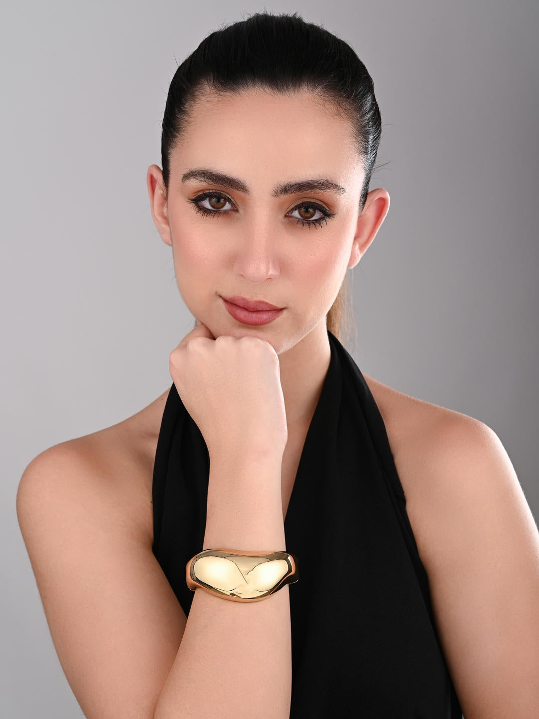 Golden Aura Statement Cuff