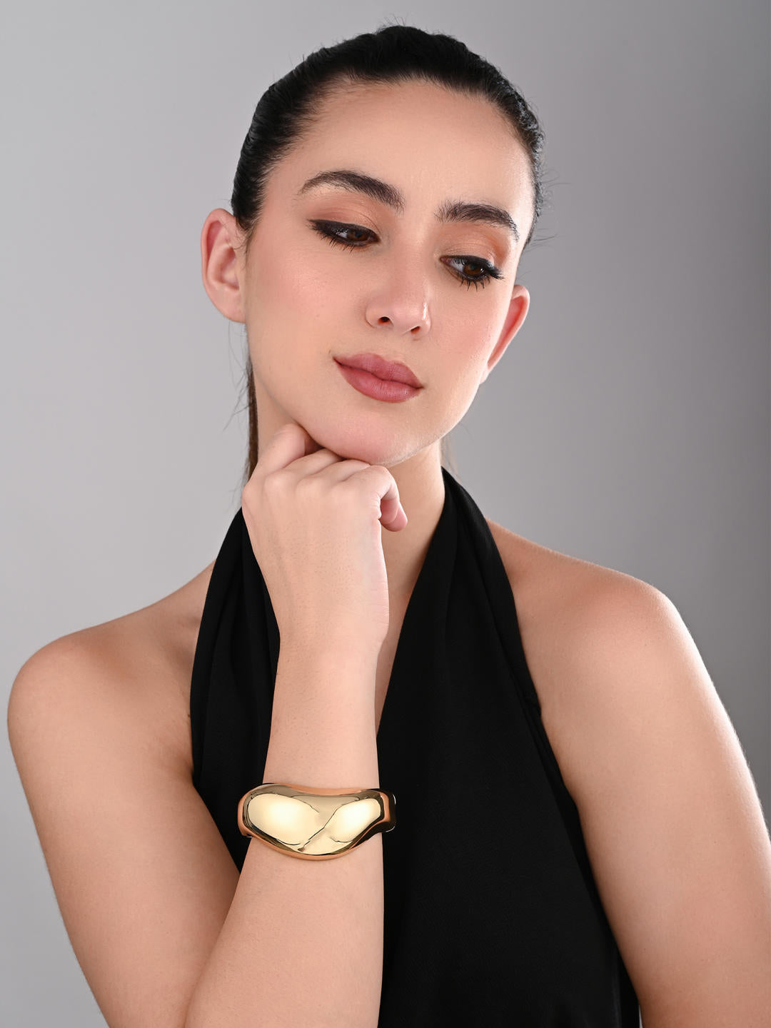 Golden Aura Statement Cuff