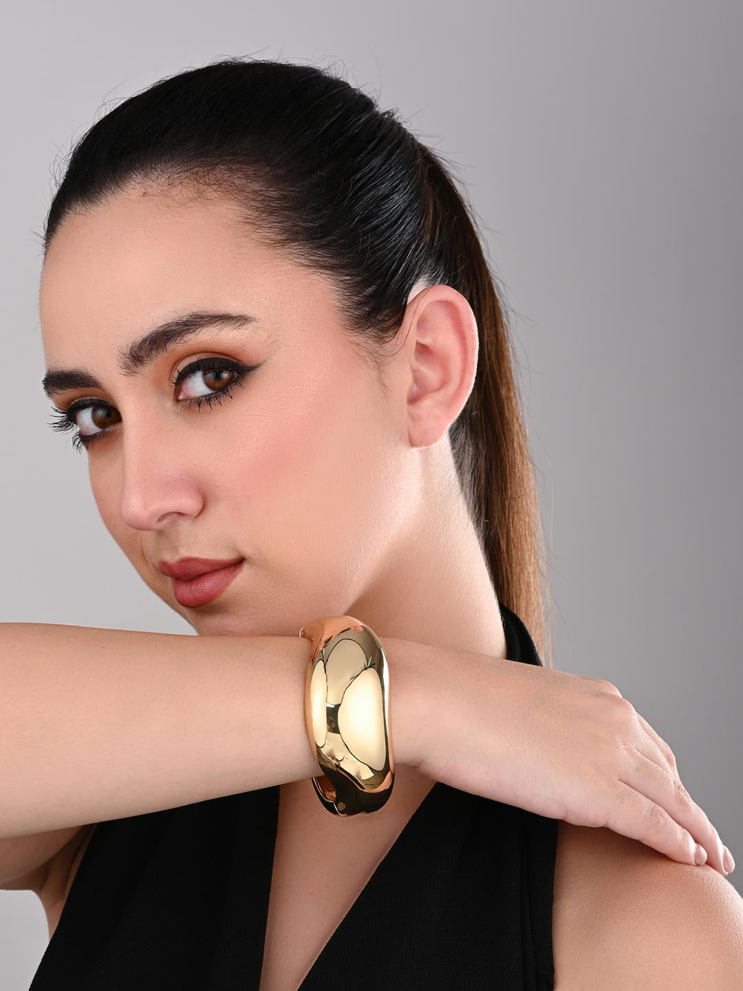 Golden Aura Statement Cuff