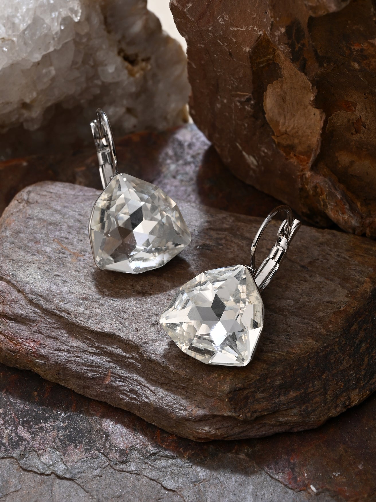 Teardrop Radiance Crystal Earrings