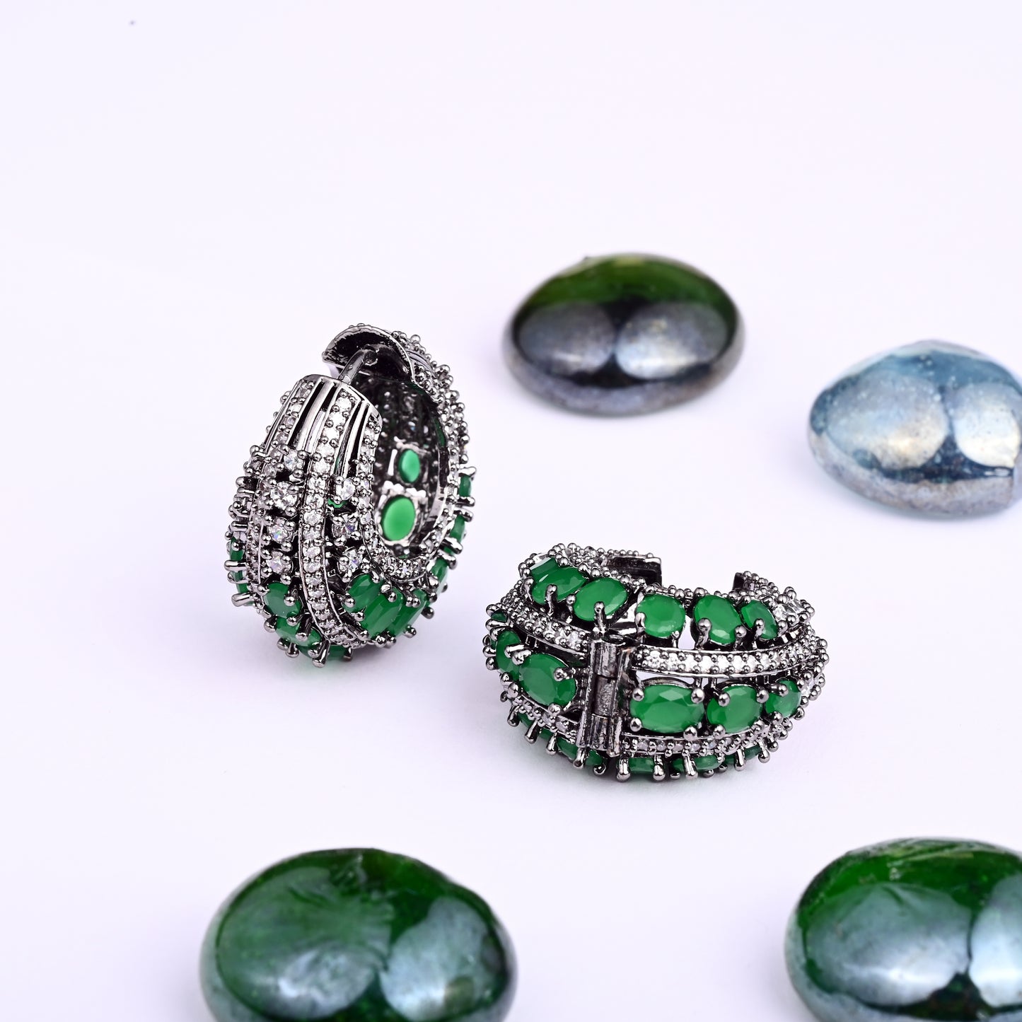 Emerald Royale Hoops