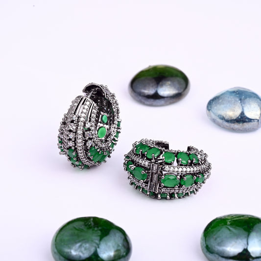 Emerald Royale Hoops