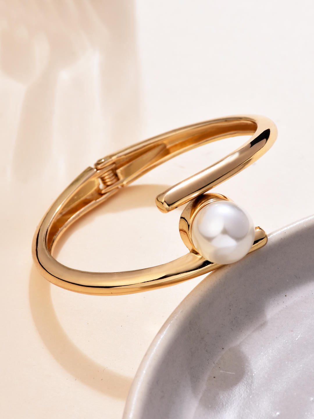 Pearl Gold Bangle