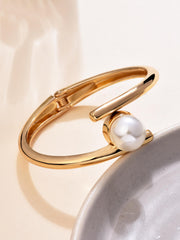 Pearl Gold Bangle