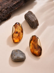 Amber Stud Earring
