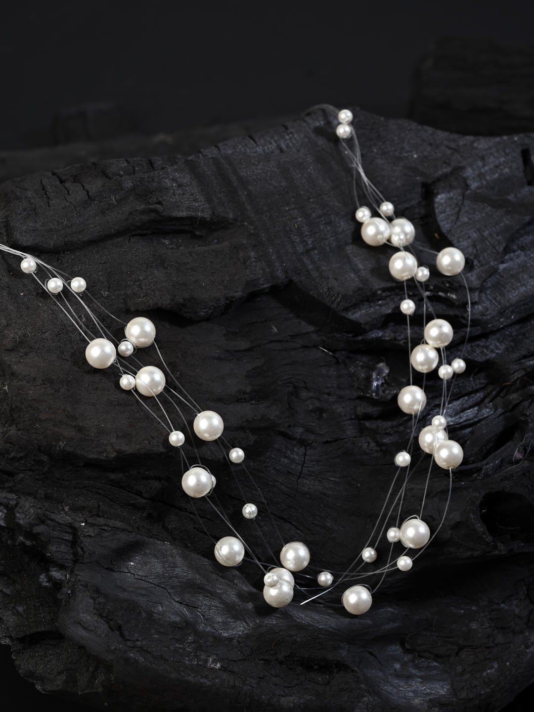 Stellar Pearl Drift Necklace
