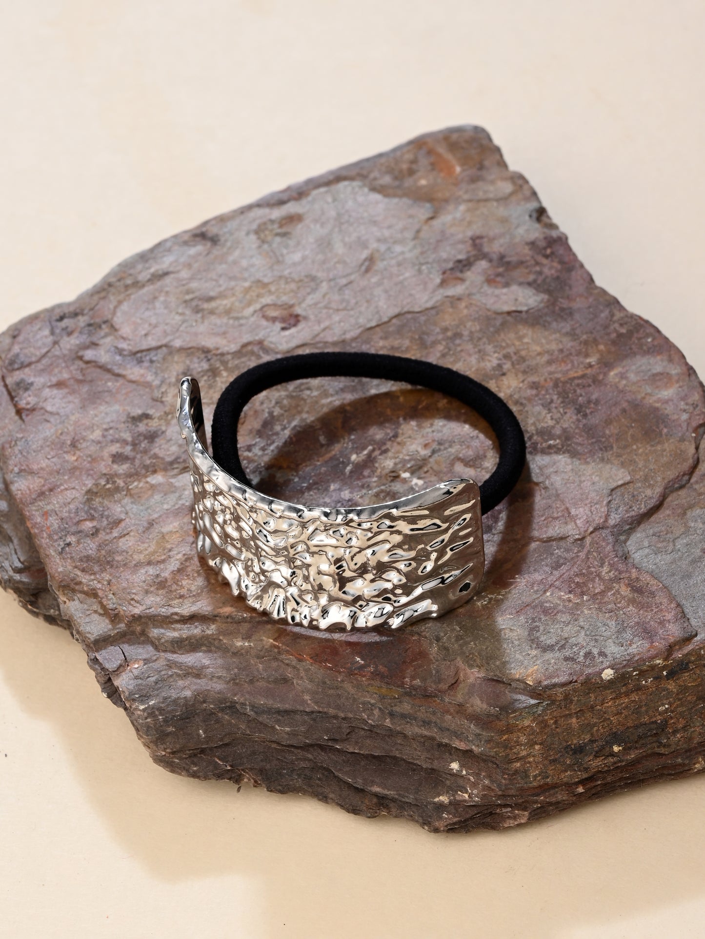 Silver Melt Luxe Hair Tie