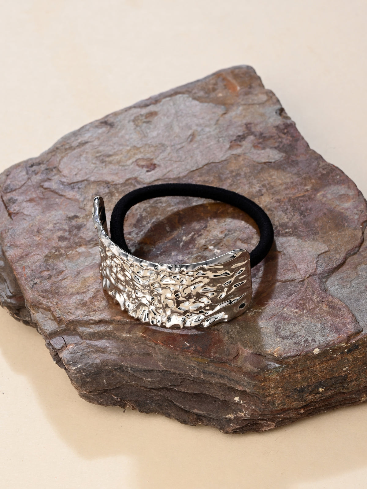 Silver Melt Luxe Hair Tie