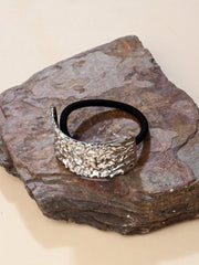 Silver Melt Luxe Hair Tie