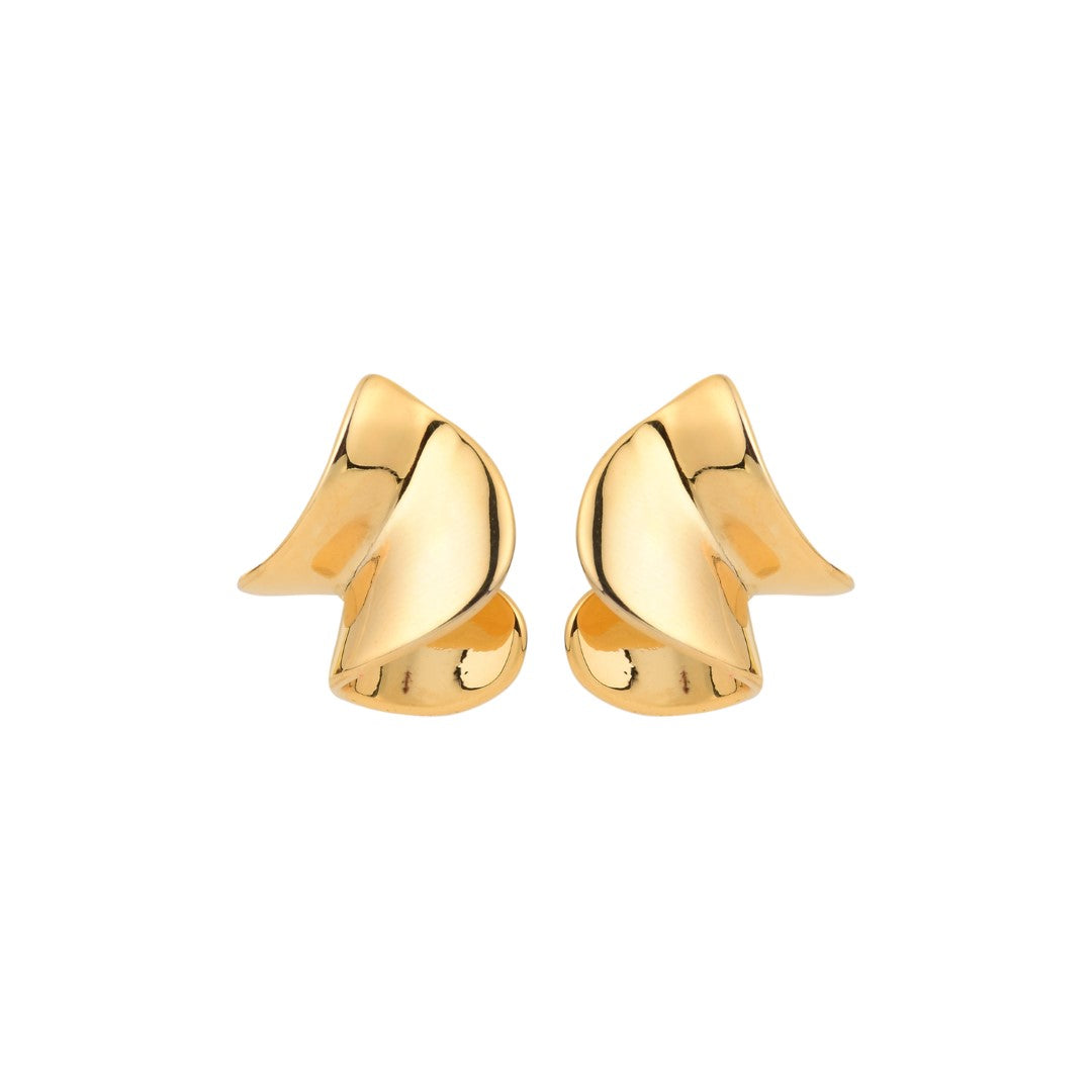 Twirl Stud Earring Gold