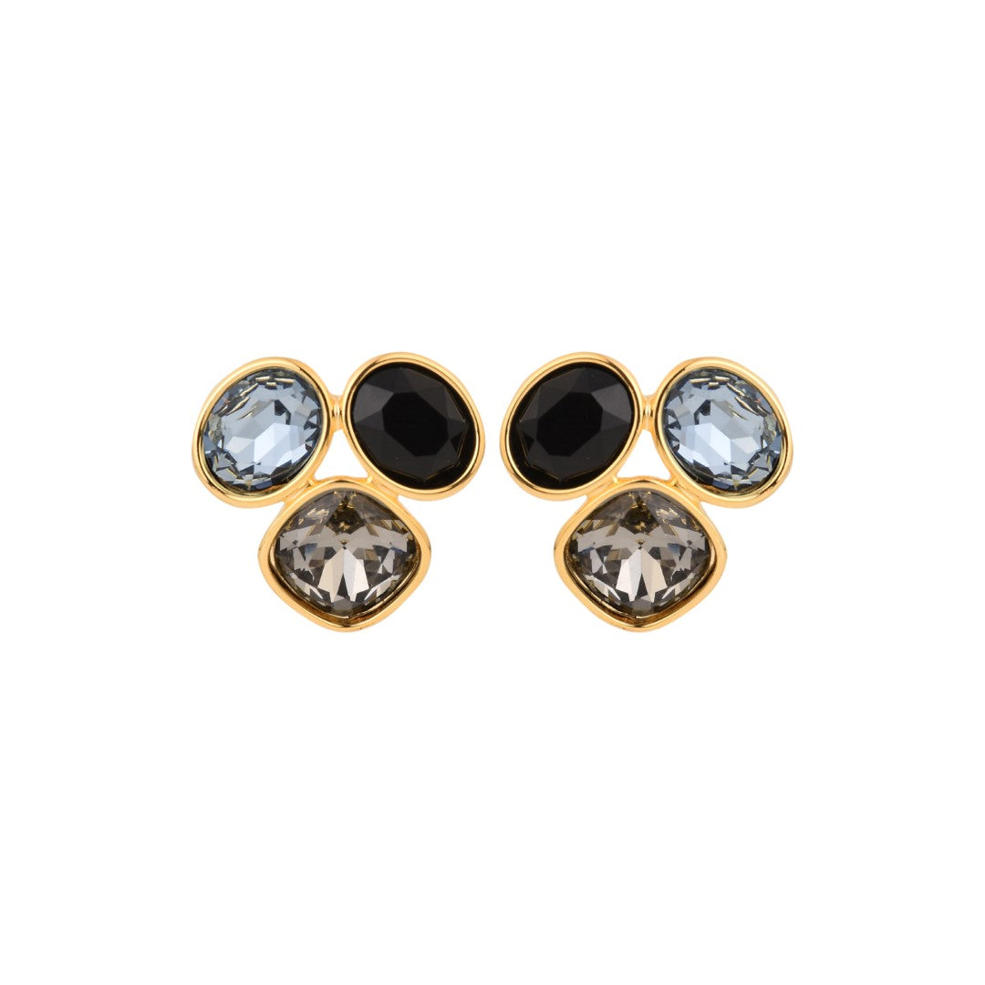 Multi Color Crystal Stud Earring