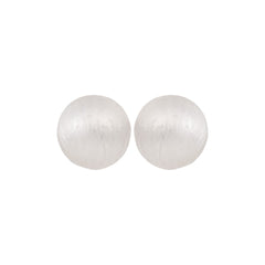 Minimalist Ball Design White Stud Earring