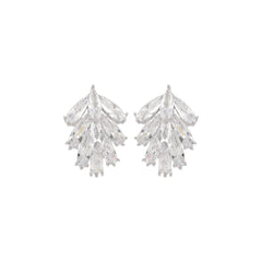 Shrub shaped Ad stone Silver studs