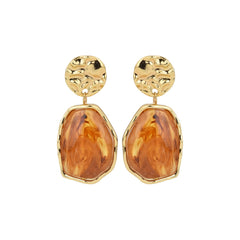 Amber Acrylic Drop Earrings