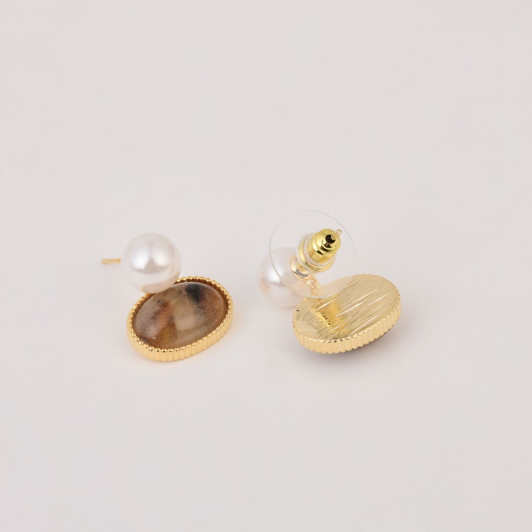 Brown Drop Earring