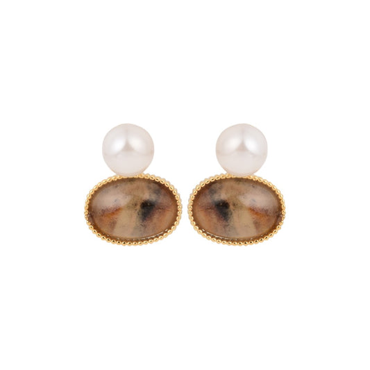 Brown Drop Earring