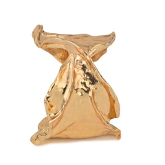 Gold Hammered  Statement Cuff