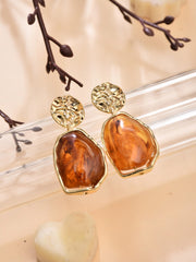 Amber Acrylic Drop Earrings