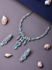 MINT BLOOM SPARKLE NECKLACE SET
