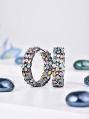 Multi Colour Hoop Earring