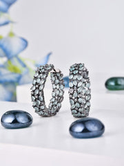 Sage Green Hoop Earrings