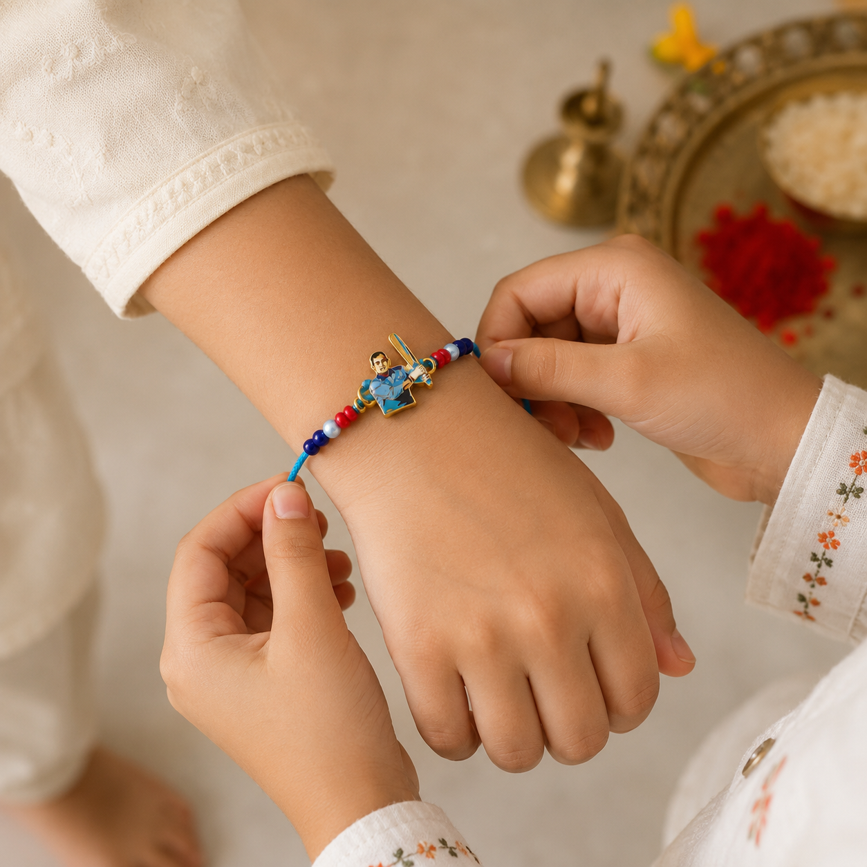 Sports Fan Rakhi Set – Football & Cricket Designer Rakhi for Raksha Bandhan