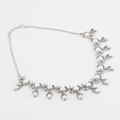 CLASSY PEARL & DIAMOND NECKLACE SET