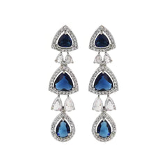 Elegant Sapphire Blue Necklace Set