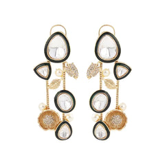 UNCUT POLKI GOLDEN NECKLACE SET