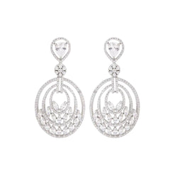Elegant Oval Diamond Drops