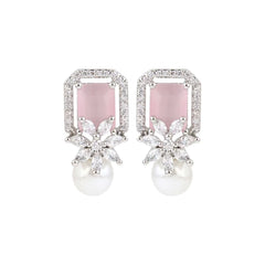 Pink Pearl Stud Earring