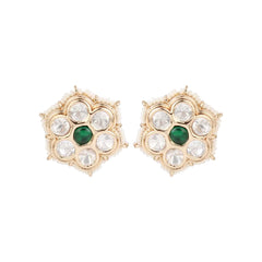 Verdant Polki Studs