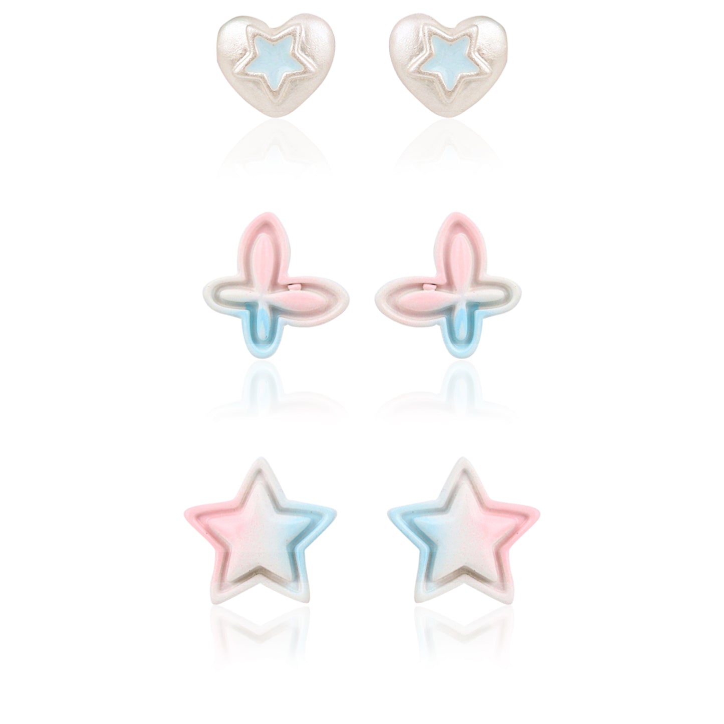 925 Silver Pastel Dream Stud Earrings