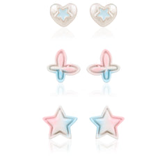 925 Silver Pastel Dream Stud Earrings
