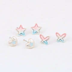 925 Silver Pastel Dream Stud Earrings