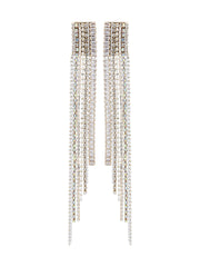 Luxe Linear Fringe Earrings