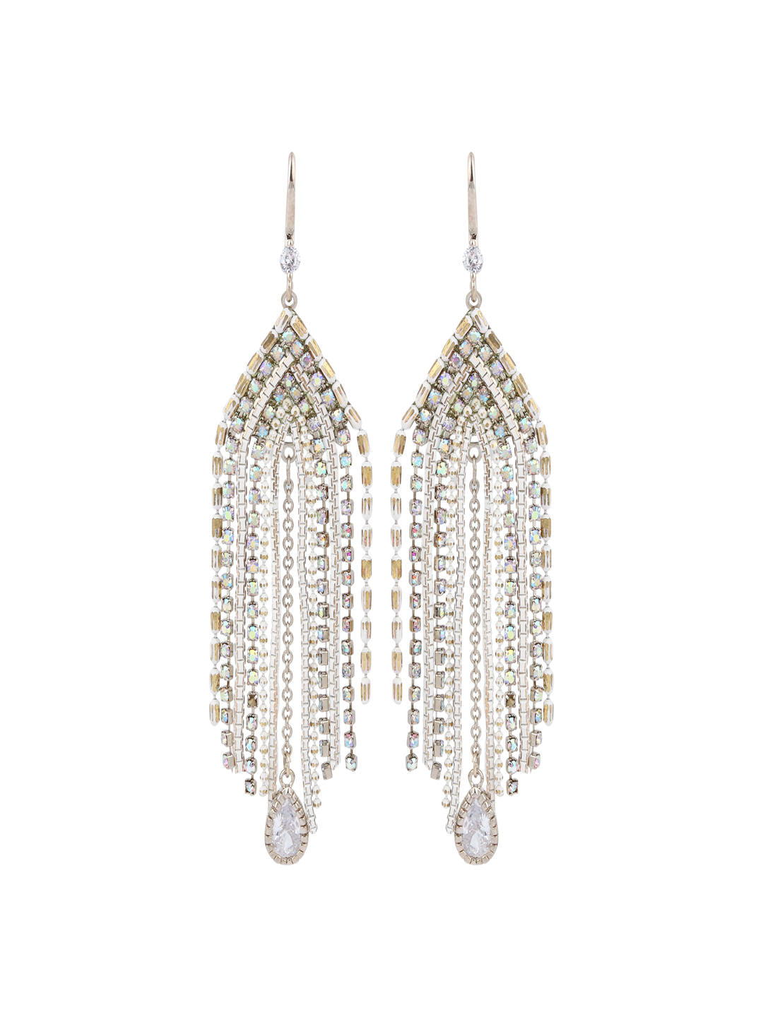 Radiant Cascade Crystal Drop Earrings