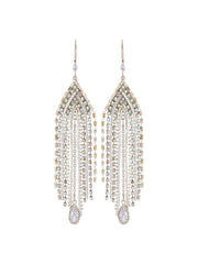 Radiant Cascade Crystal Drop Earrings