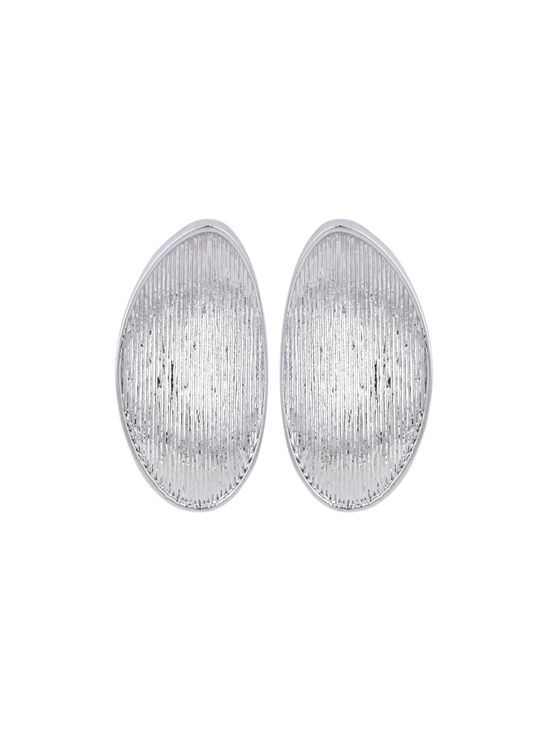 Rhodium Plated Silver Stud Earring