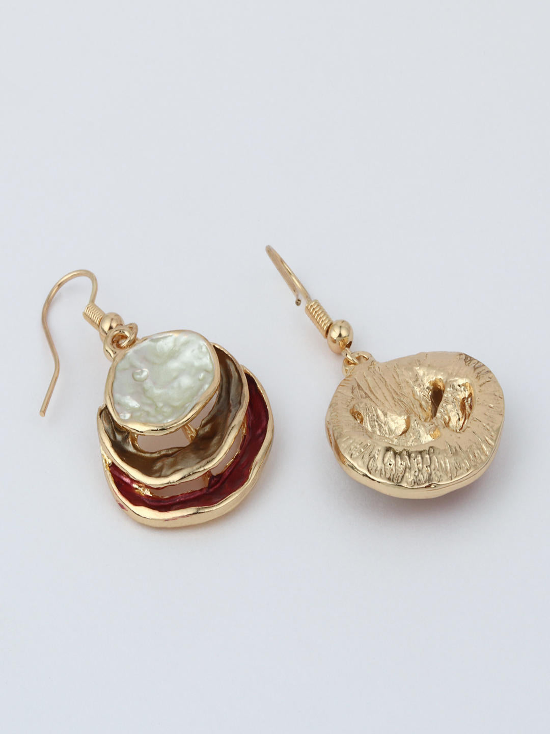 Pink Luna Eclipse Layered Pendant Necklace Set
