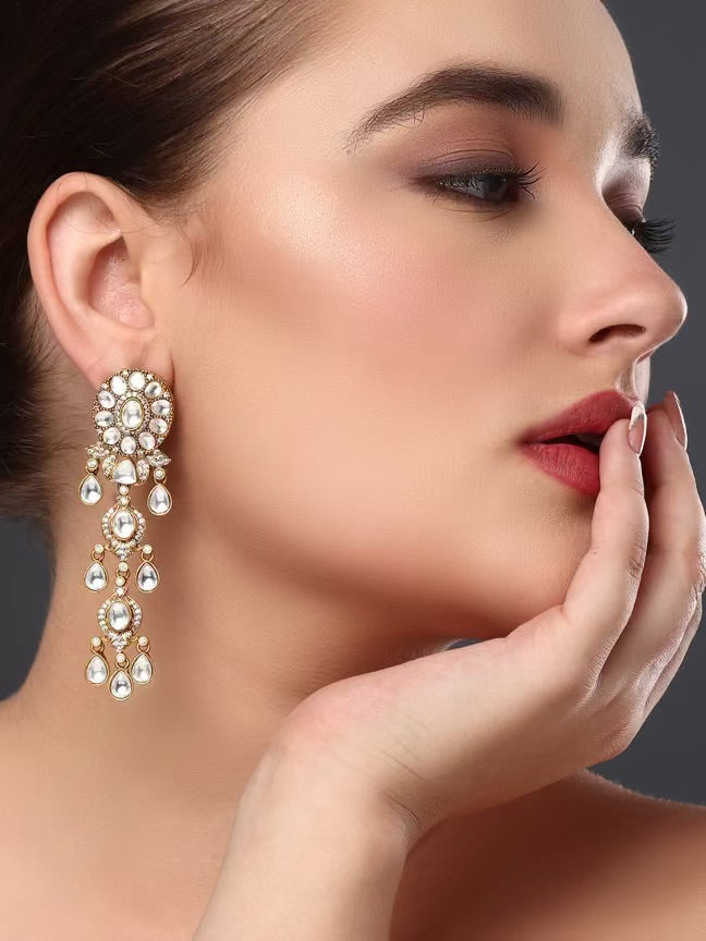 Kundan Embellished Dangler Earrings