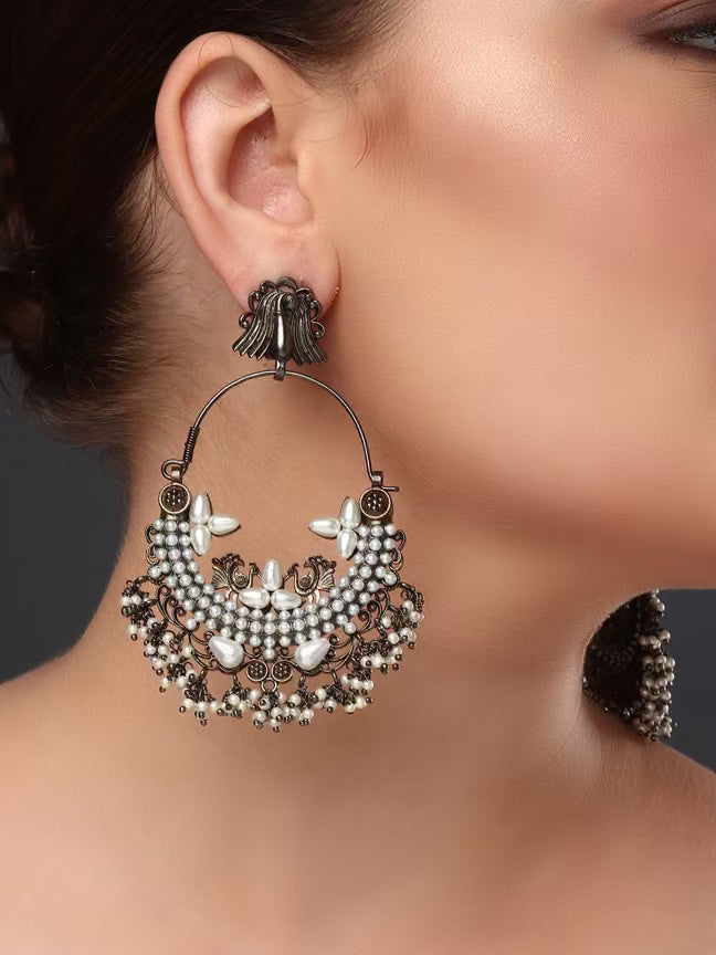 Pearl Majesty Chandbali Earring