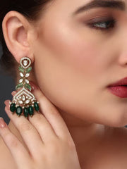 Gulizaar Emerald Polki Earring