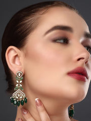 Gulizaar Emerald Polki Earring