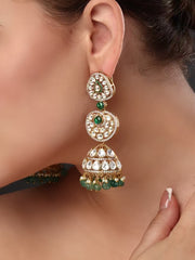 Nawaabi Begum Uncut Polki Jhumka